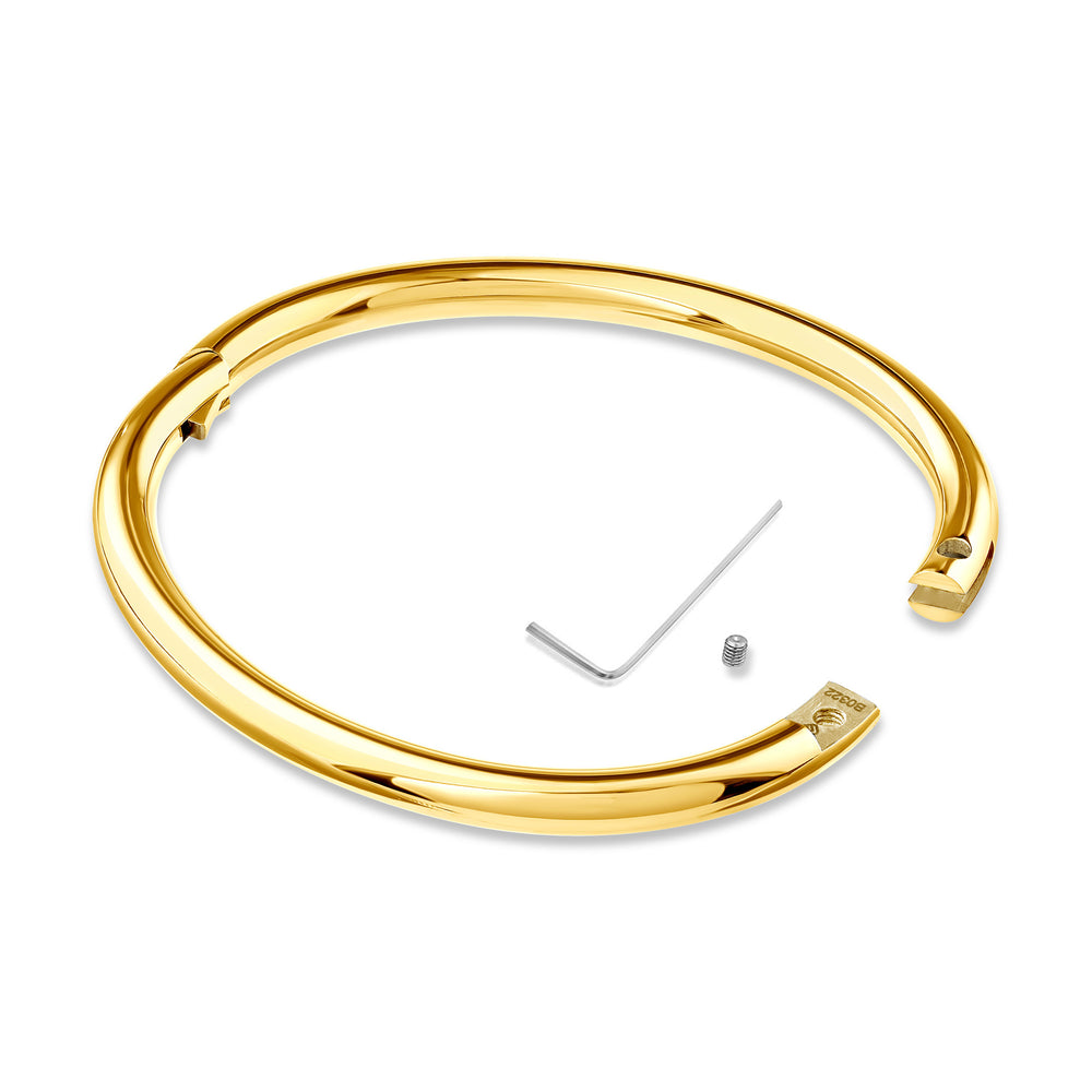 Thin Eternity Wrist Cuff - Gold