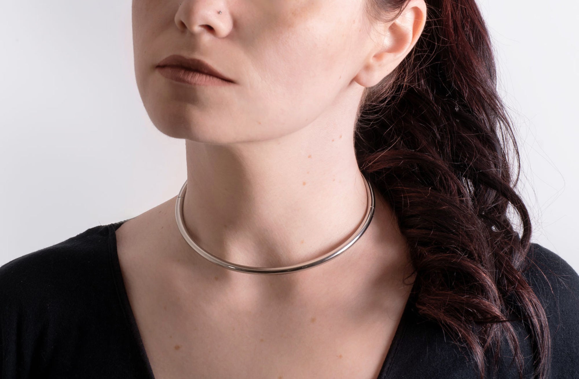 Eternity Thin Collar on Woman