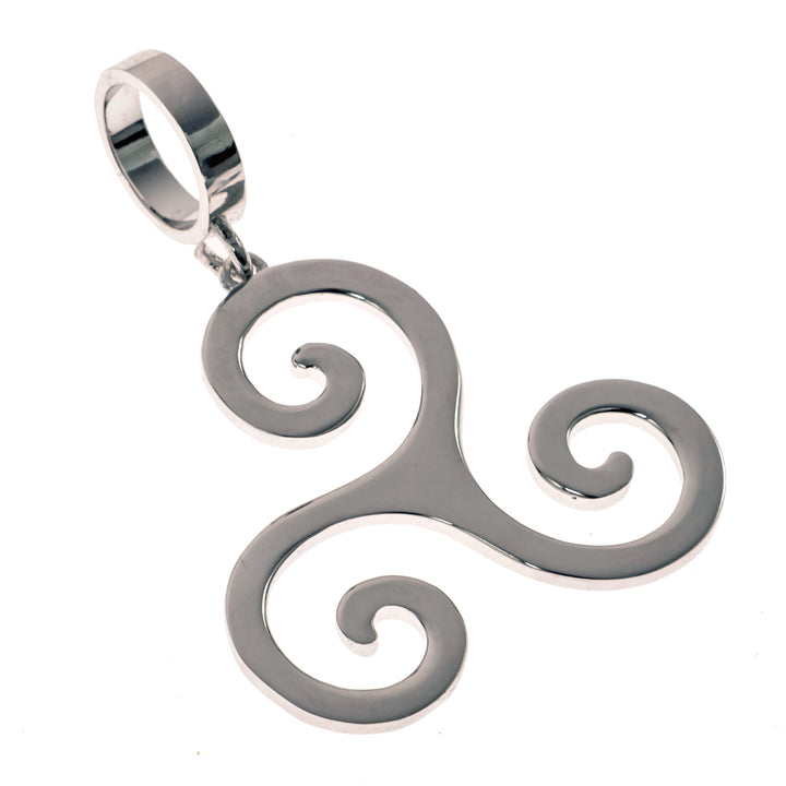 Triskelion Pendant in Stainless Steel