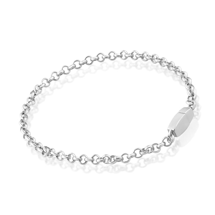 Locking Chain Bracelet - Sterling Silver