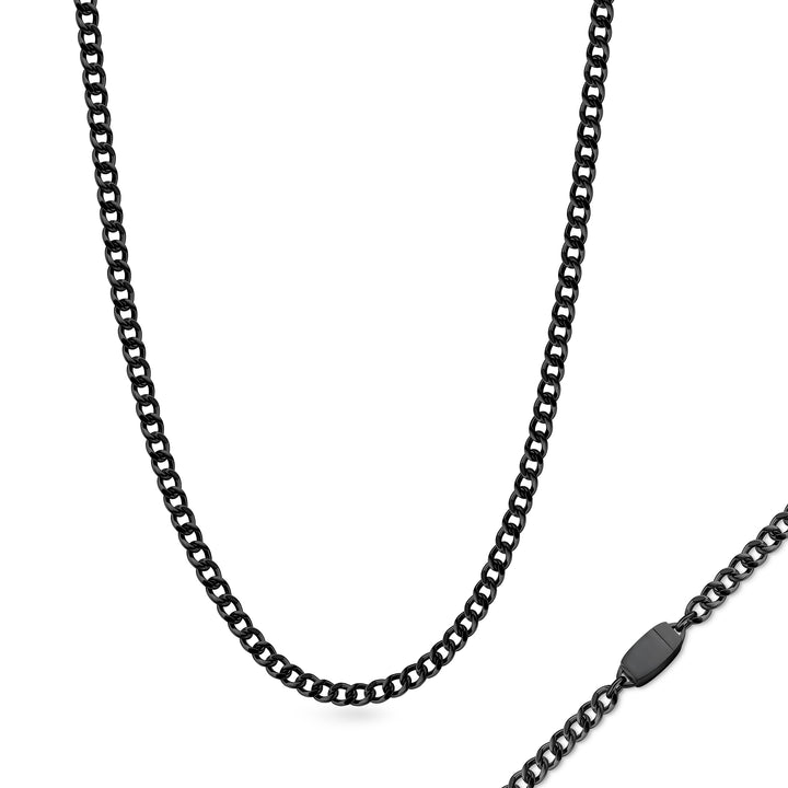 Titanium Chain Necklace with Mini Locking Clasp