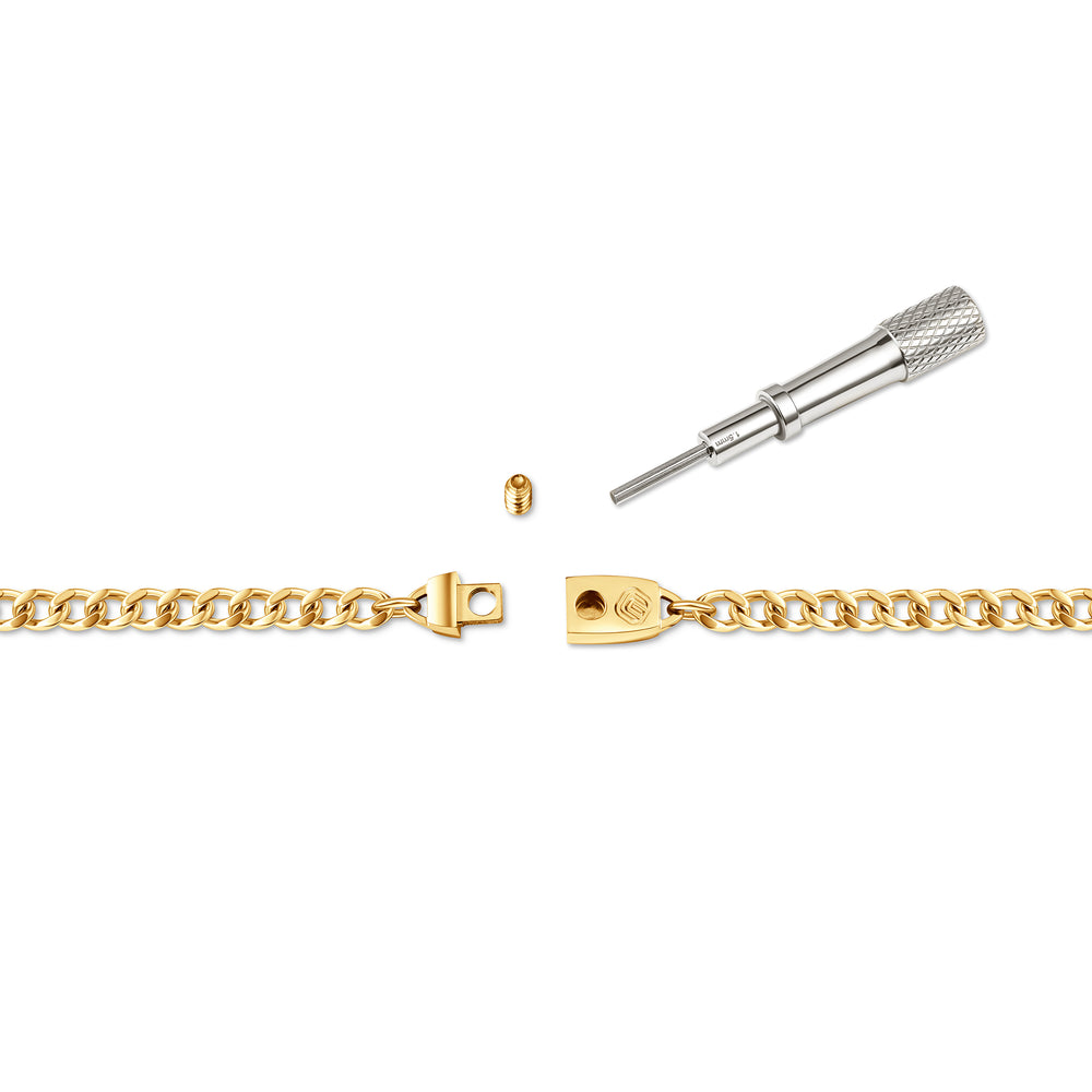 Titanium Chain Necklace with Mini Locking Clasp