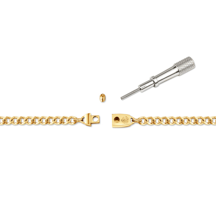 Titanium Chain Necklace with Mini Locking Clasp