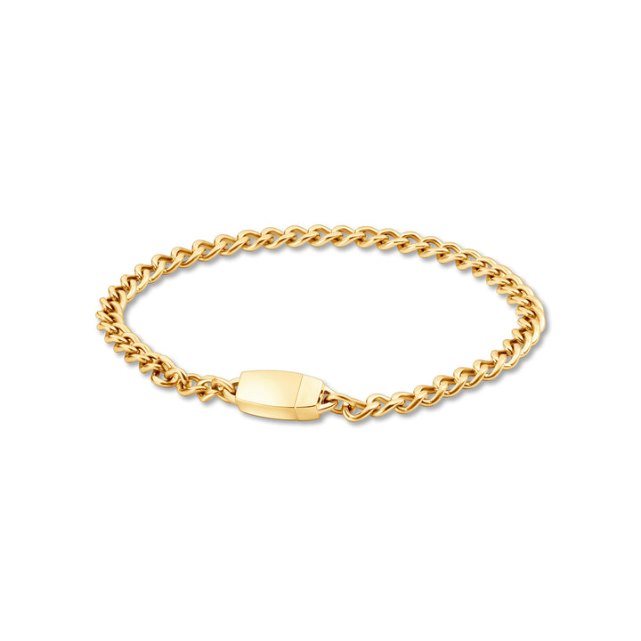 Titanium Chain Bracelet with Mini Locking Clasp