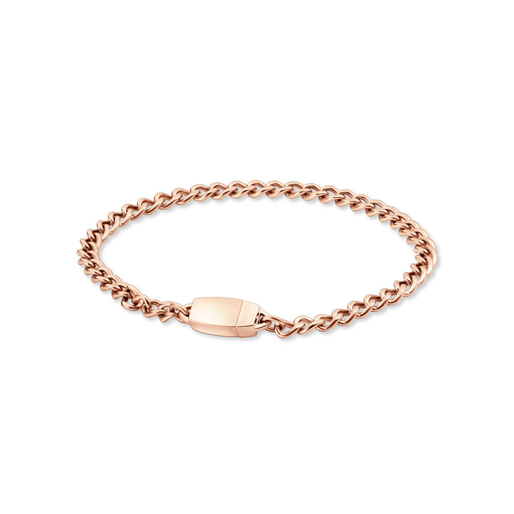 Titanium Chain Bracelet with Mini Locking Clasp