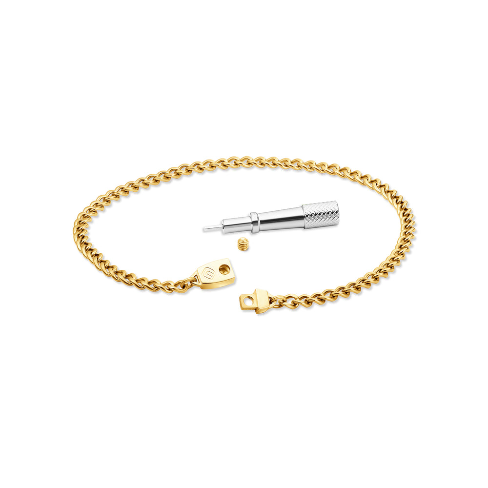 Titanium Chain Anklet with Mini Locking Clasp