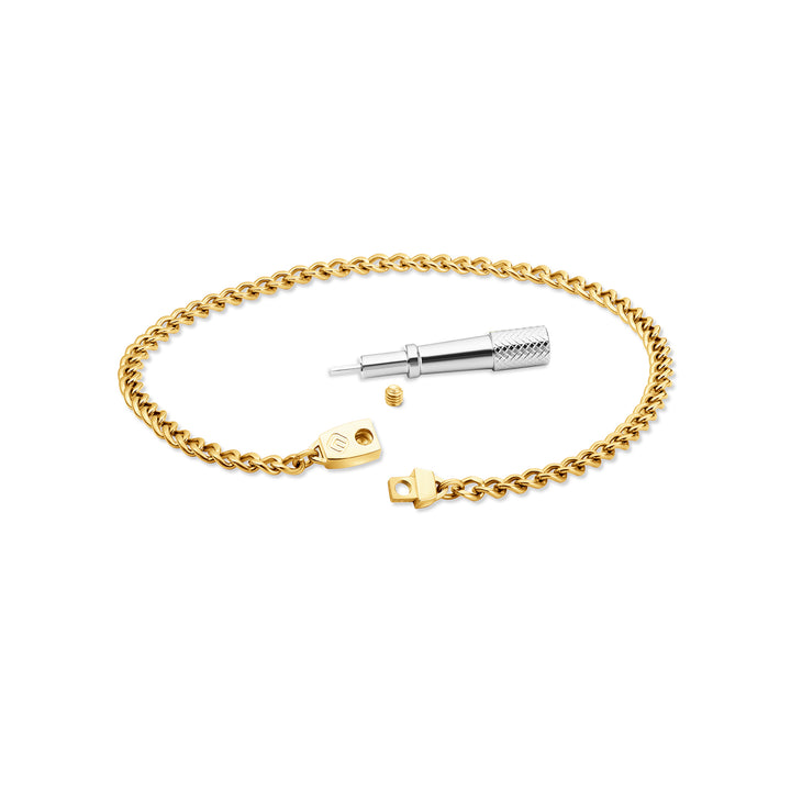 Titanium Chain Anklet with Mini Locking Clasp