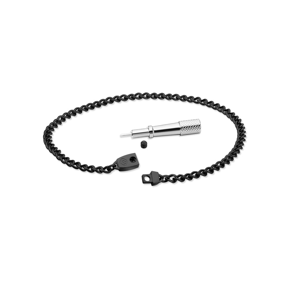Titanium Chain Anklet with Mini Locking Clasp