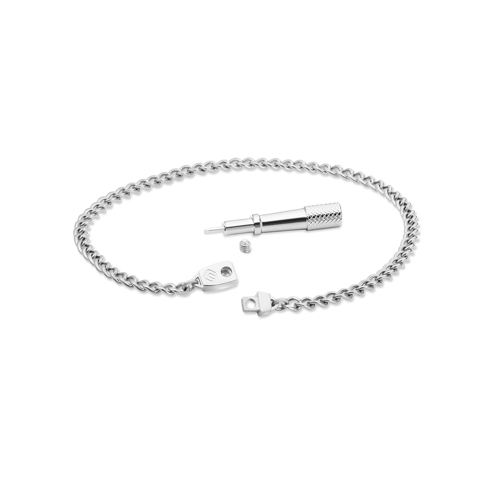 Titanium Chain Anklet with Mini Locking Clasp