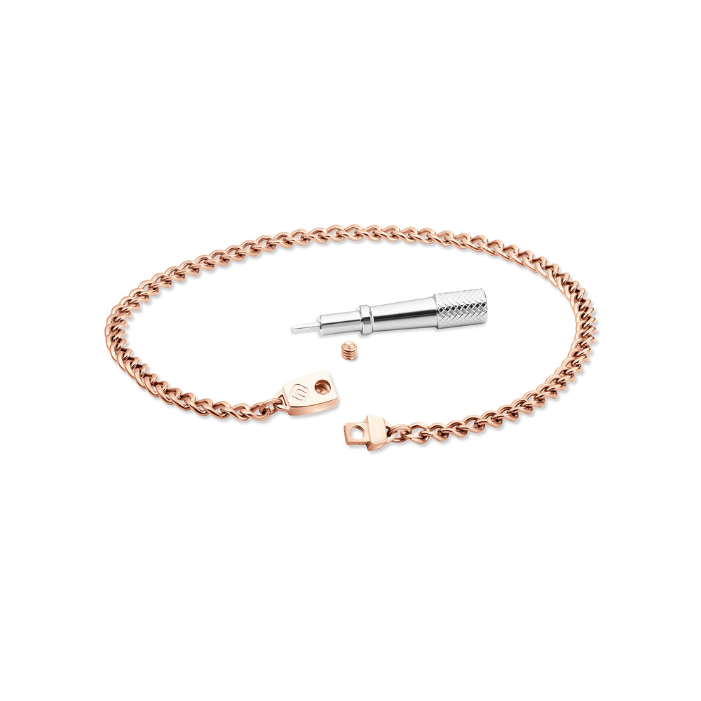 Titanium Chain Anklet with Mini Locking Clasp