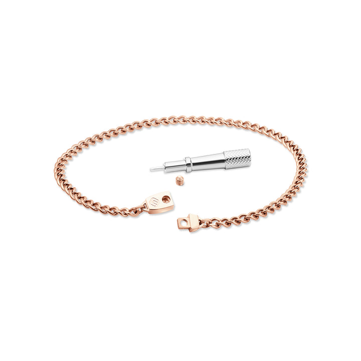 Titanium Chain Anklet with Mini Locking Clasp