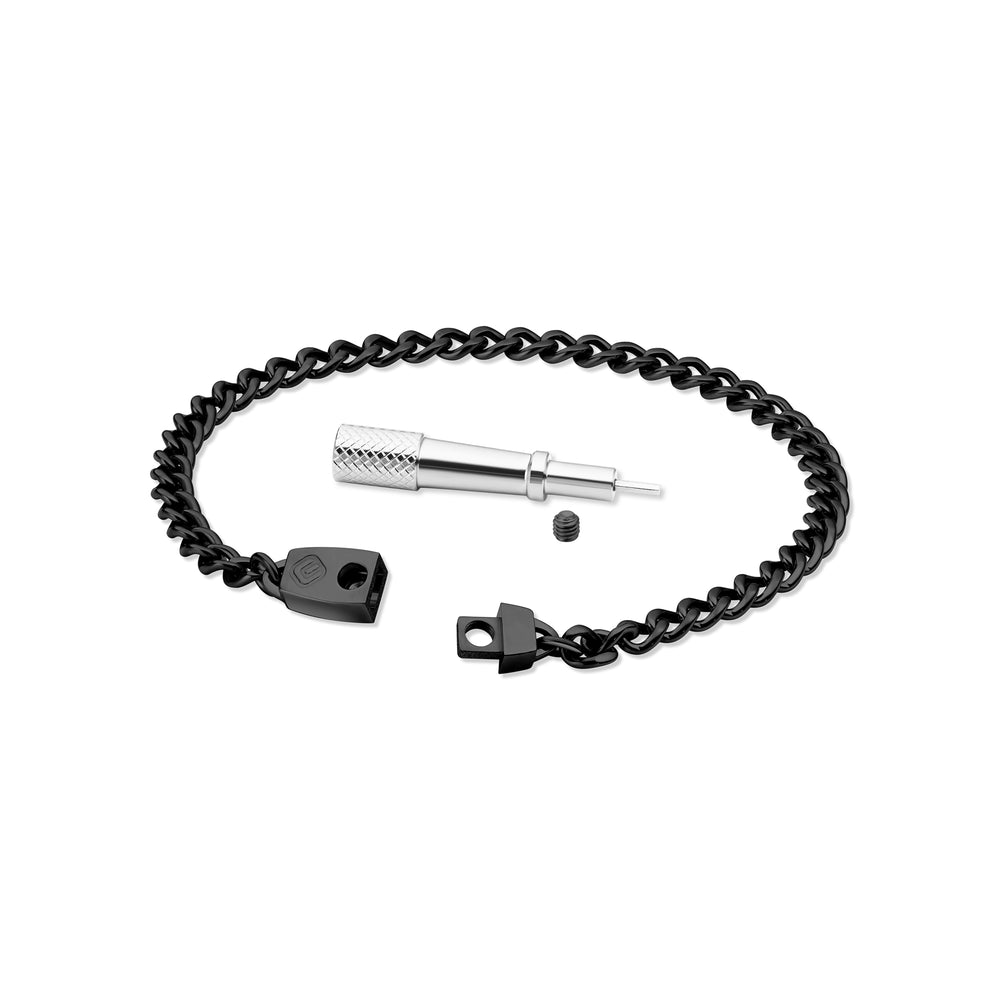 Titanium Chain Bracelet with Mini Locking Clasp