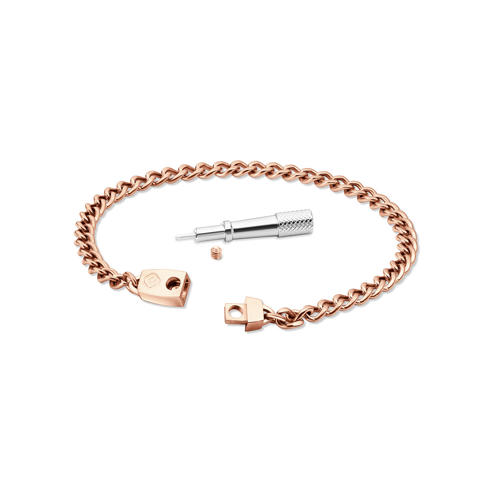 Titanium Chain Bracelet with Mini Locking Clasp