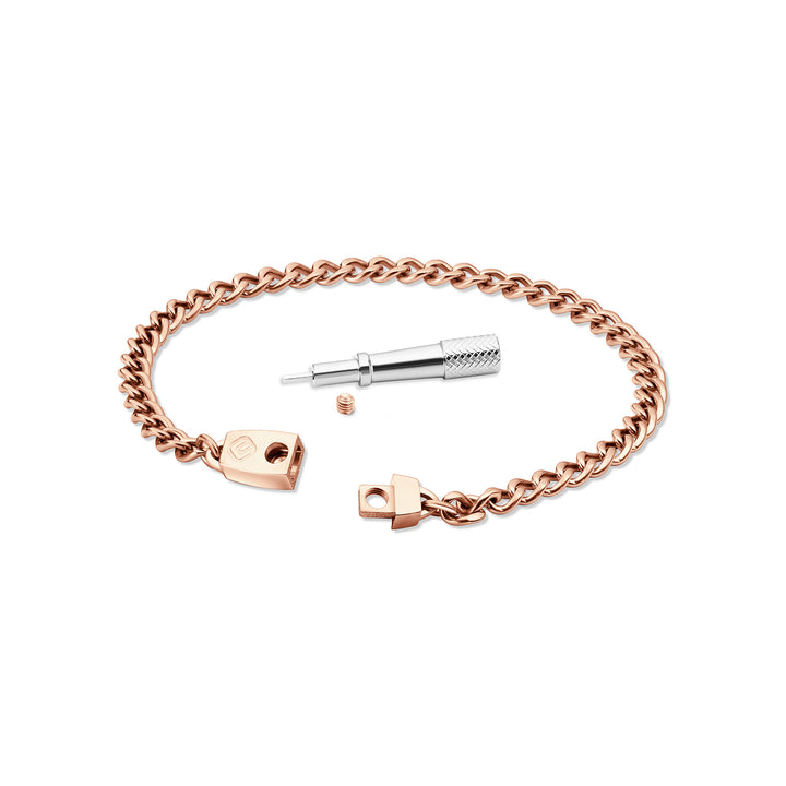 Titanium Chain Bracelet with Mini Locking Clasp