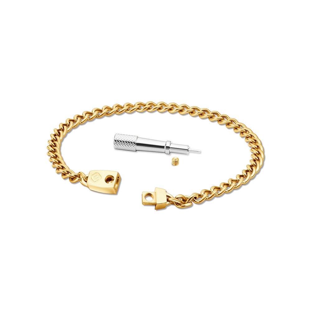 Titanium Chain Bracelet with Mini Locking Clasp
