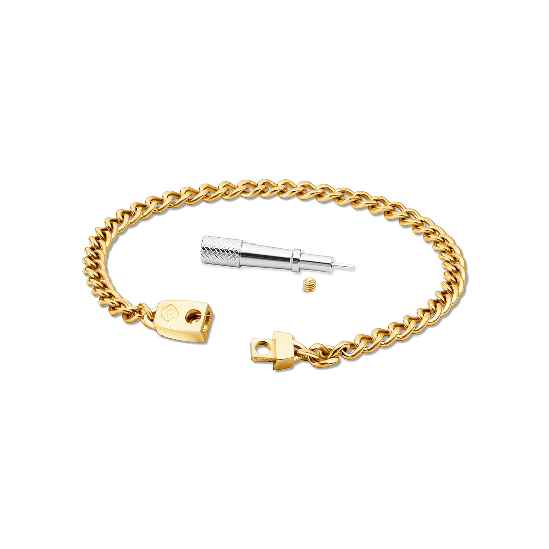 Titanium Chain Bracelet with Mini Locking Clasp