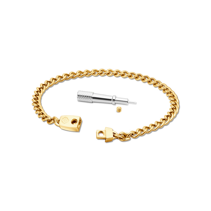 Titanium Chain Bracelet with Mini Locking Clasp