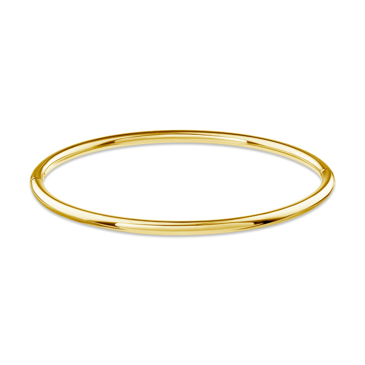 Thin Eternity Ankle Cuff - Titanium - Gold Finish