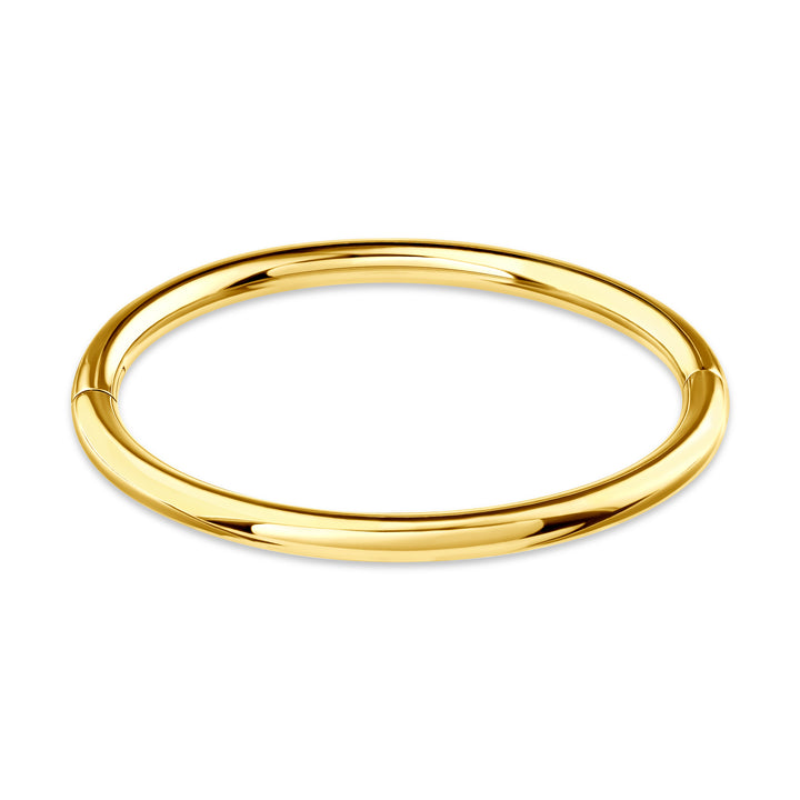 Thin Eternity Wrist Cuff - Titanium - Gold Finish