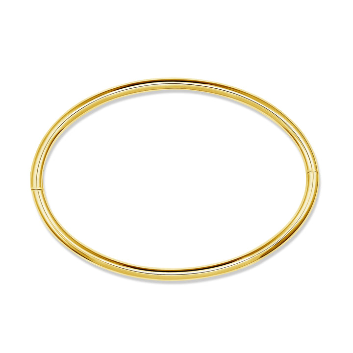 Thin Eternity Ankle Cuff - Titanium - Gold Finish