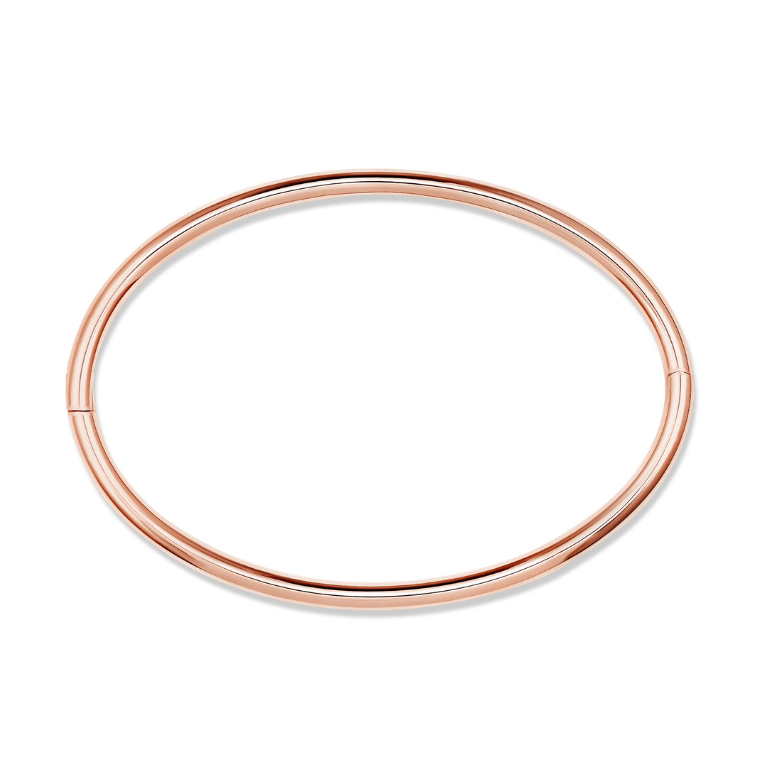 Thin Eternity Ankle Cuff - Titanium - Rose Gold Finish