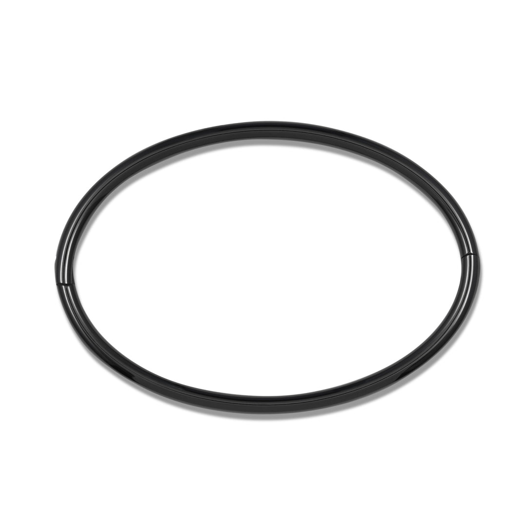 Thin Eternity Ankle Cuff - Titanium - Black Finish