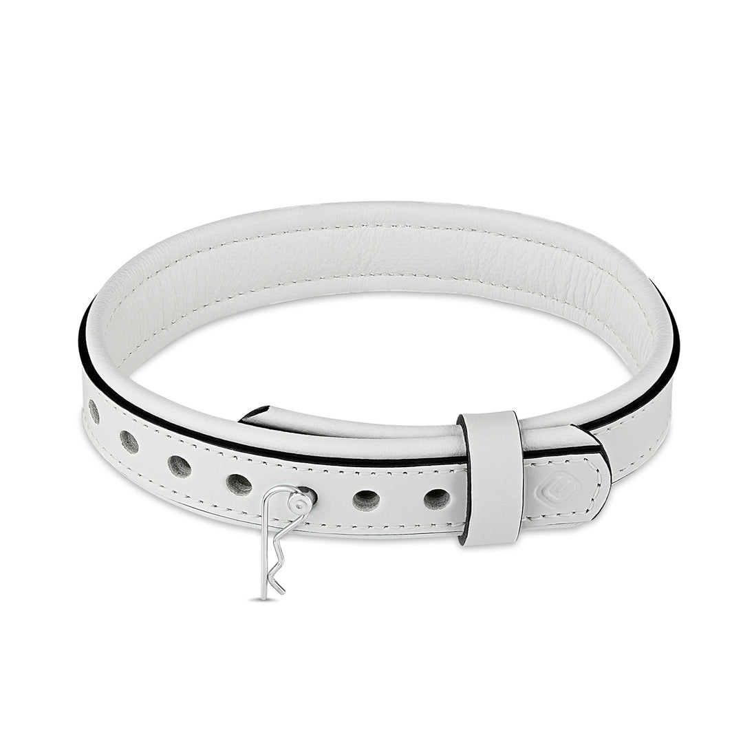 Leather Collar with Horizontal Ring