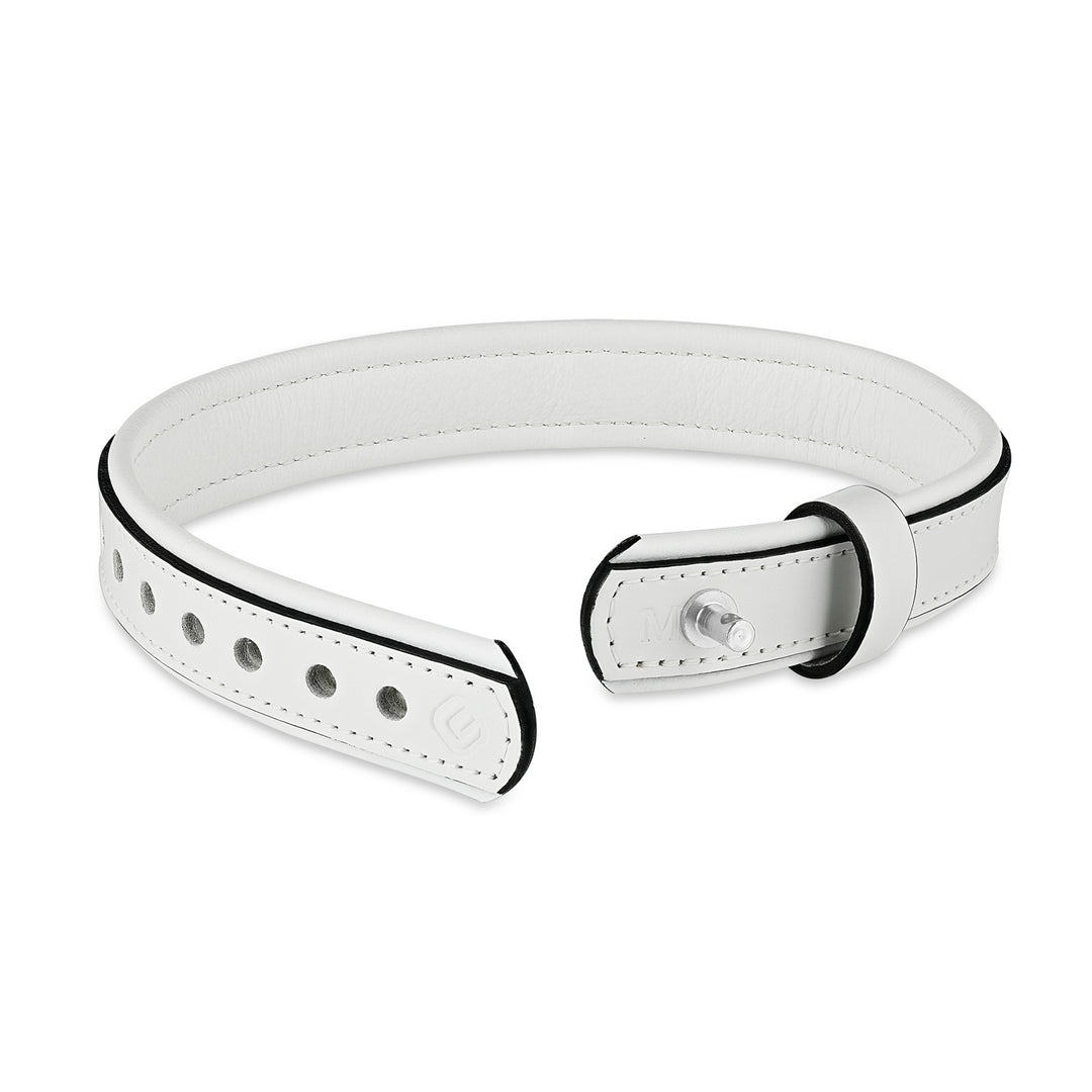 Leather Collar with Horizontal Ring