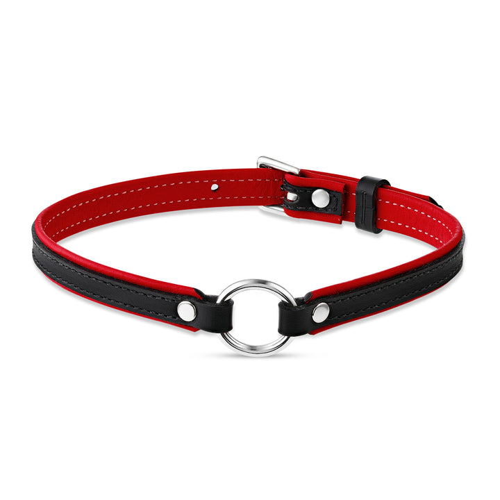 Leather Choker with O-Ring