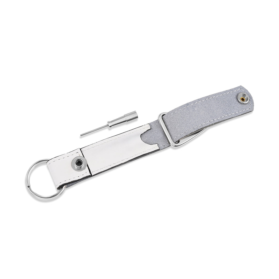 Leather Master Key Ring with Clip