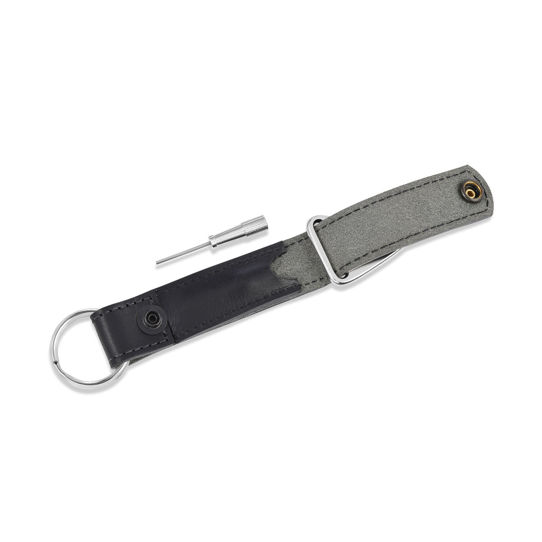 Leather Master Key Ring with Clip