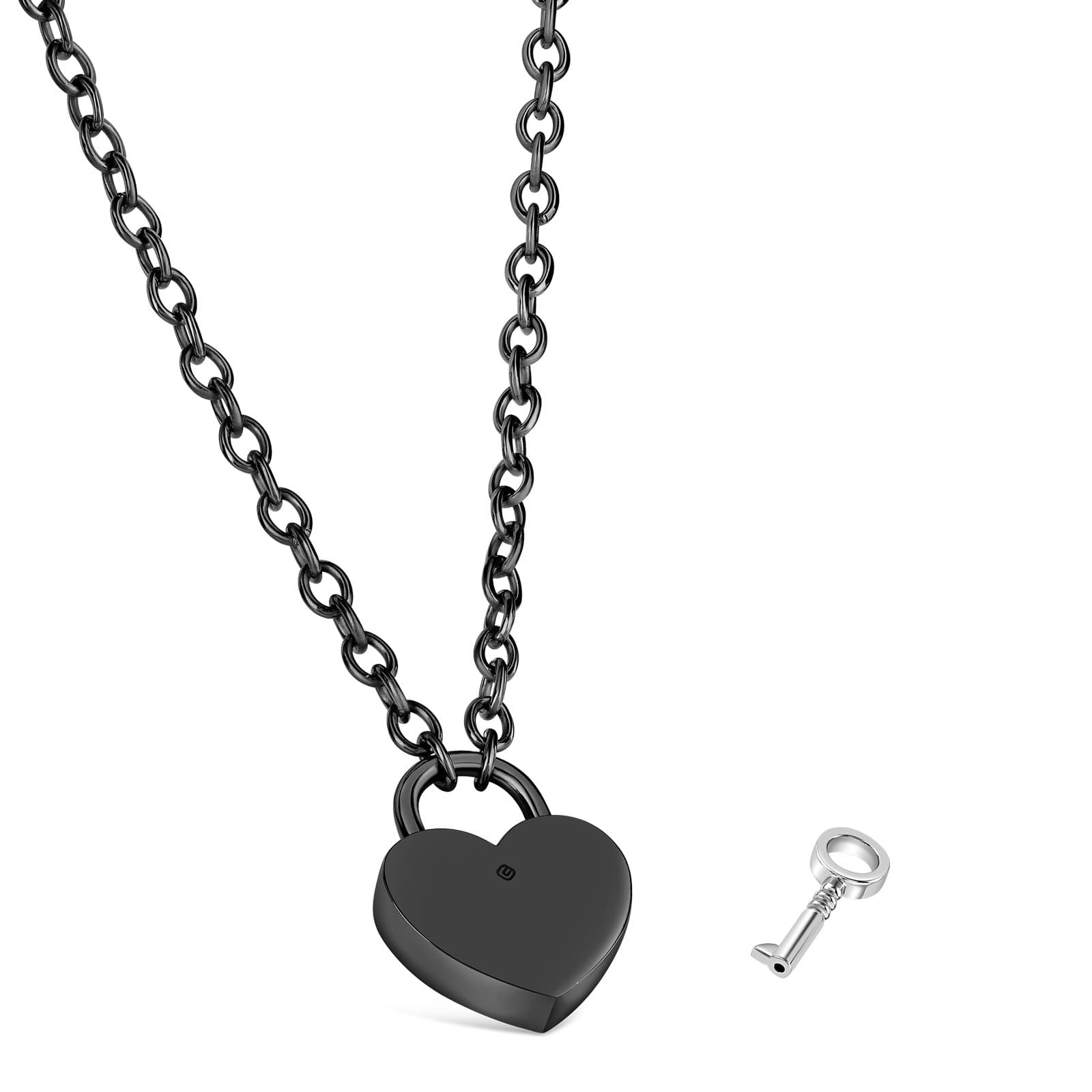 Sterling Silver Key and Lock Heart CZ Anniversary Pendant Necklace  #N1441-01 – BERRICLE