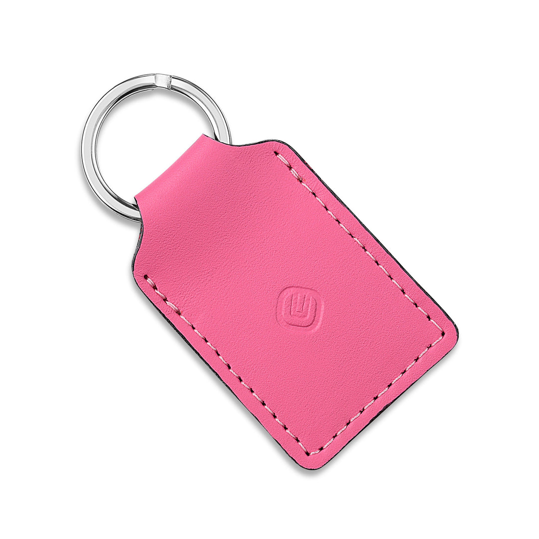 Leather Key Chain with Key Pocket (Rectangular)