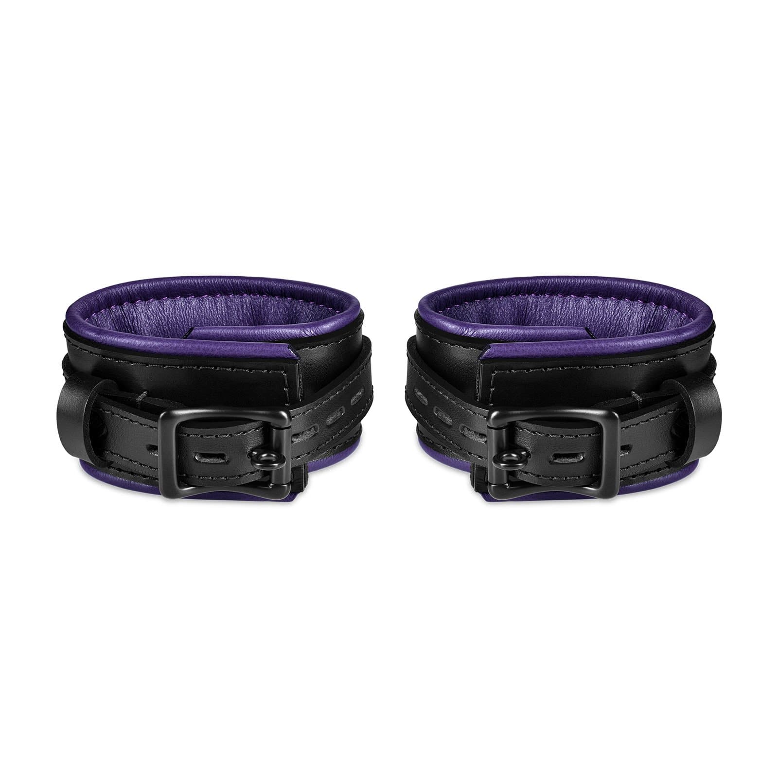 BOBIJOO Jewelry - Bracelet de Force Black Leather Biker Three Triple Width  - 19,90 €