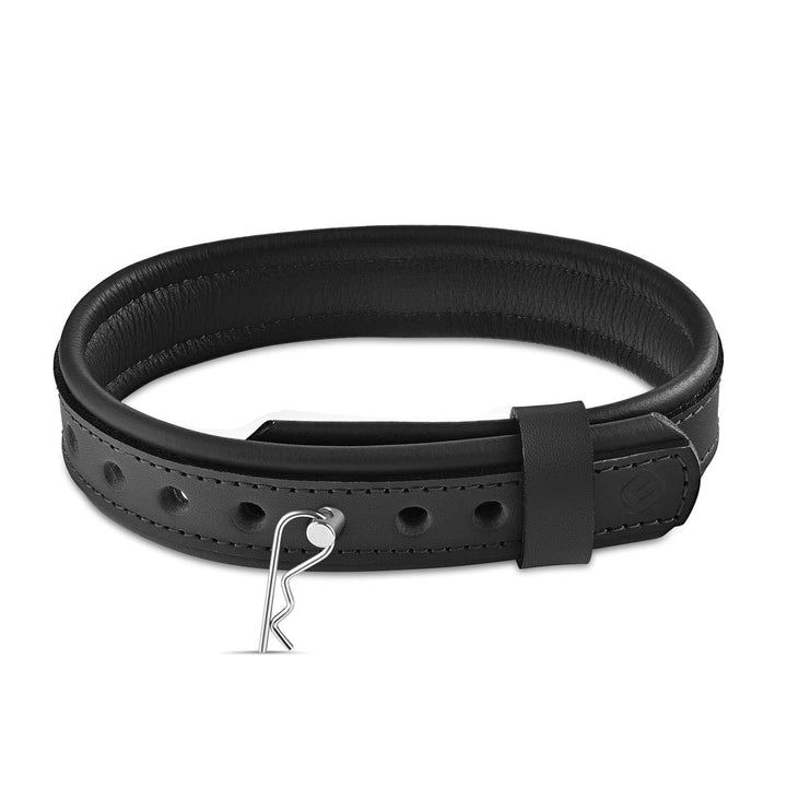 Leather Collar with Horizontal Ring