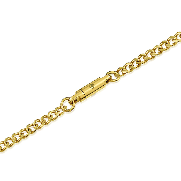 Chain Necklace with Locking Clasp - Titanium