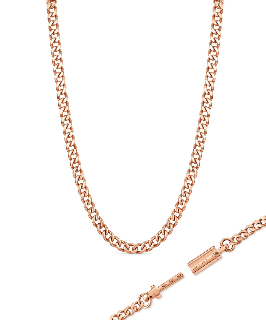 Chain Necklace with Combination Lock