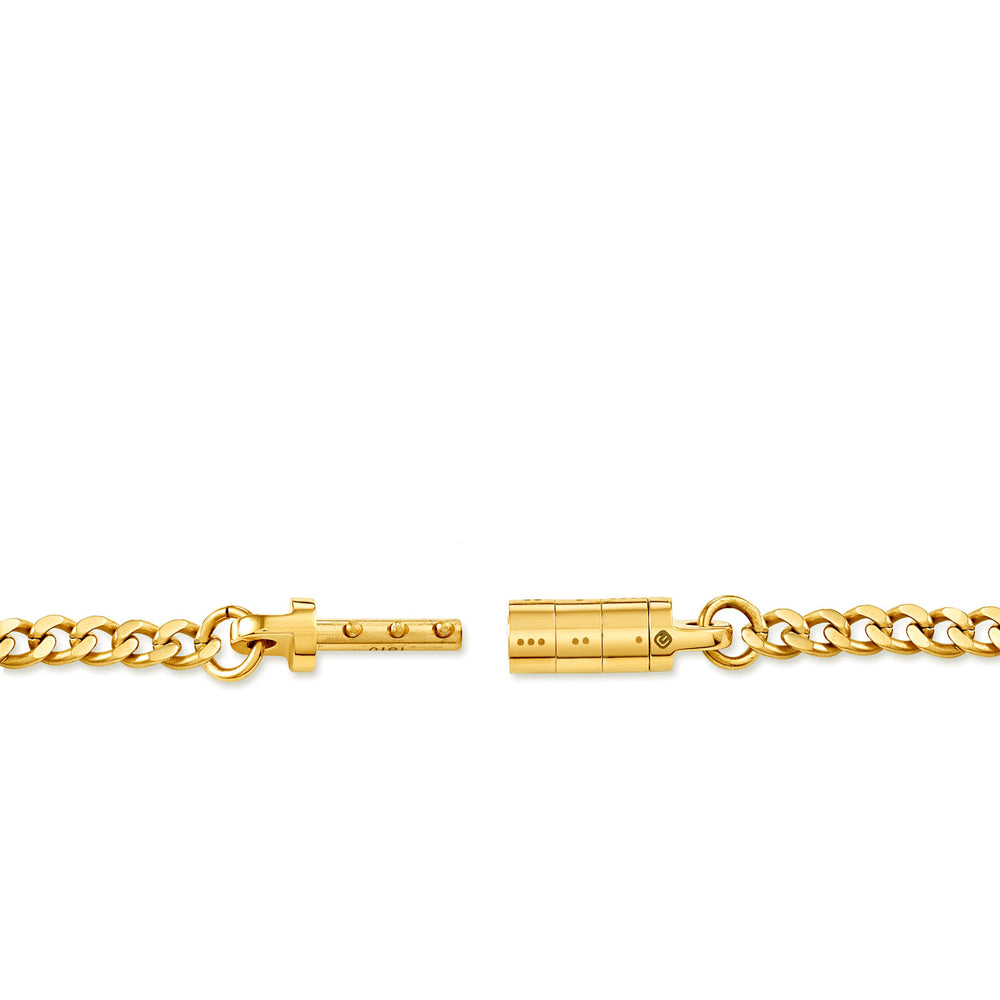 Chain Necklace with Combination Lock