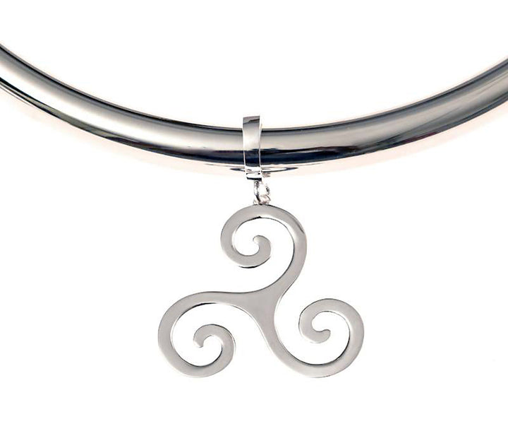 Triskelion Pendant in Stainless Steel